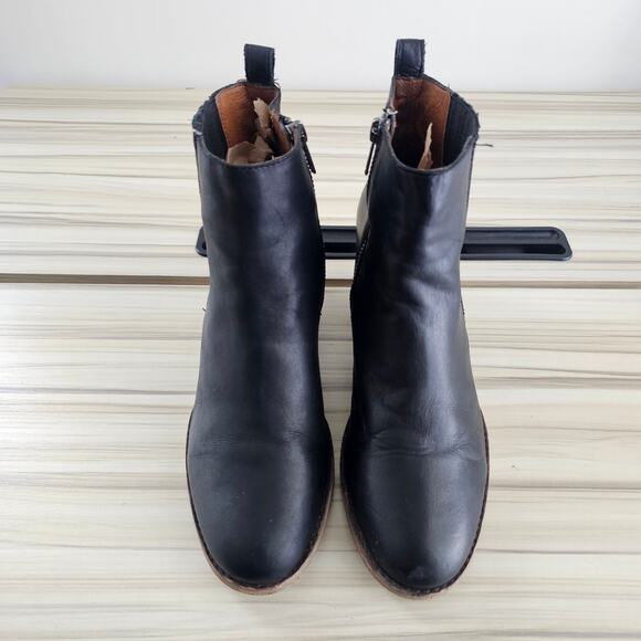 Frye Alton Black Leather Chelsea Boots Size 7.5 - Picture 5 of 8